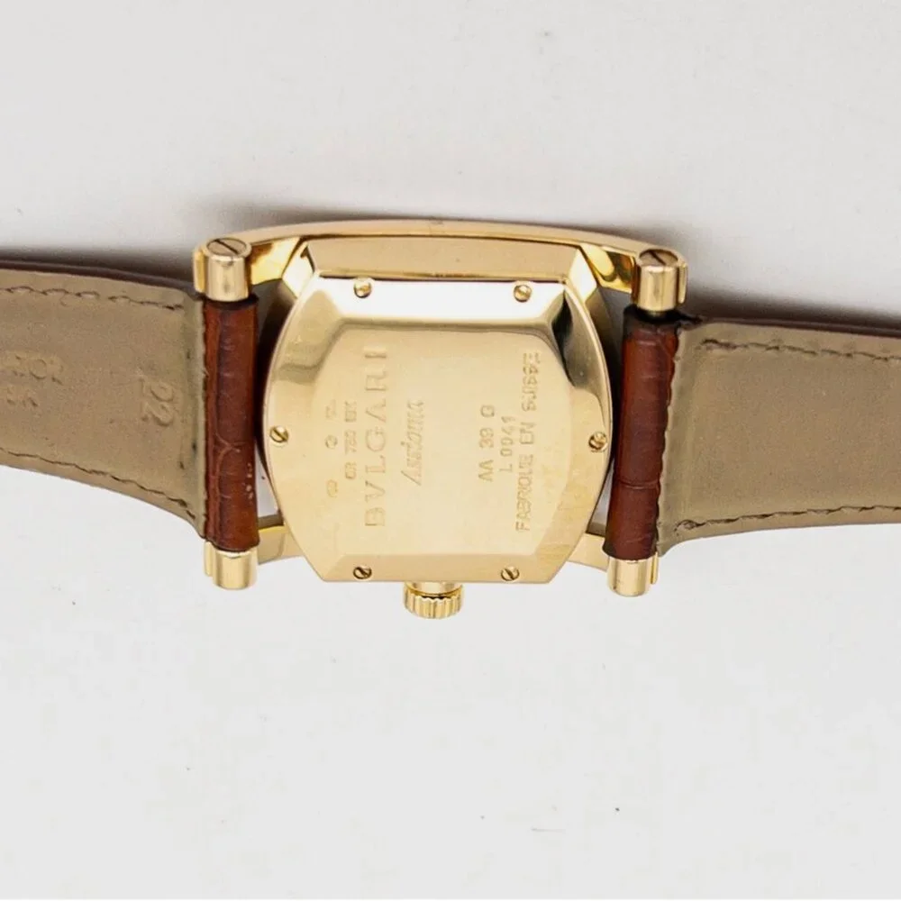 BVLGARI Mens 18k Yellow Gold Dress Watch